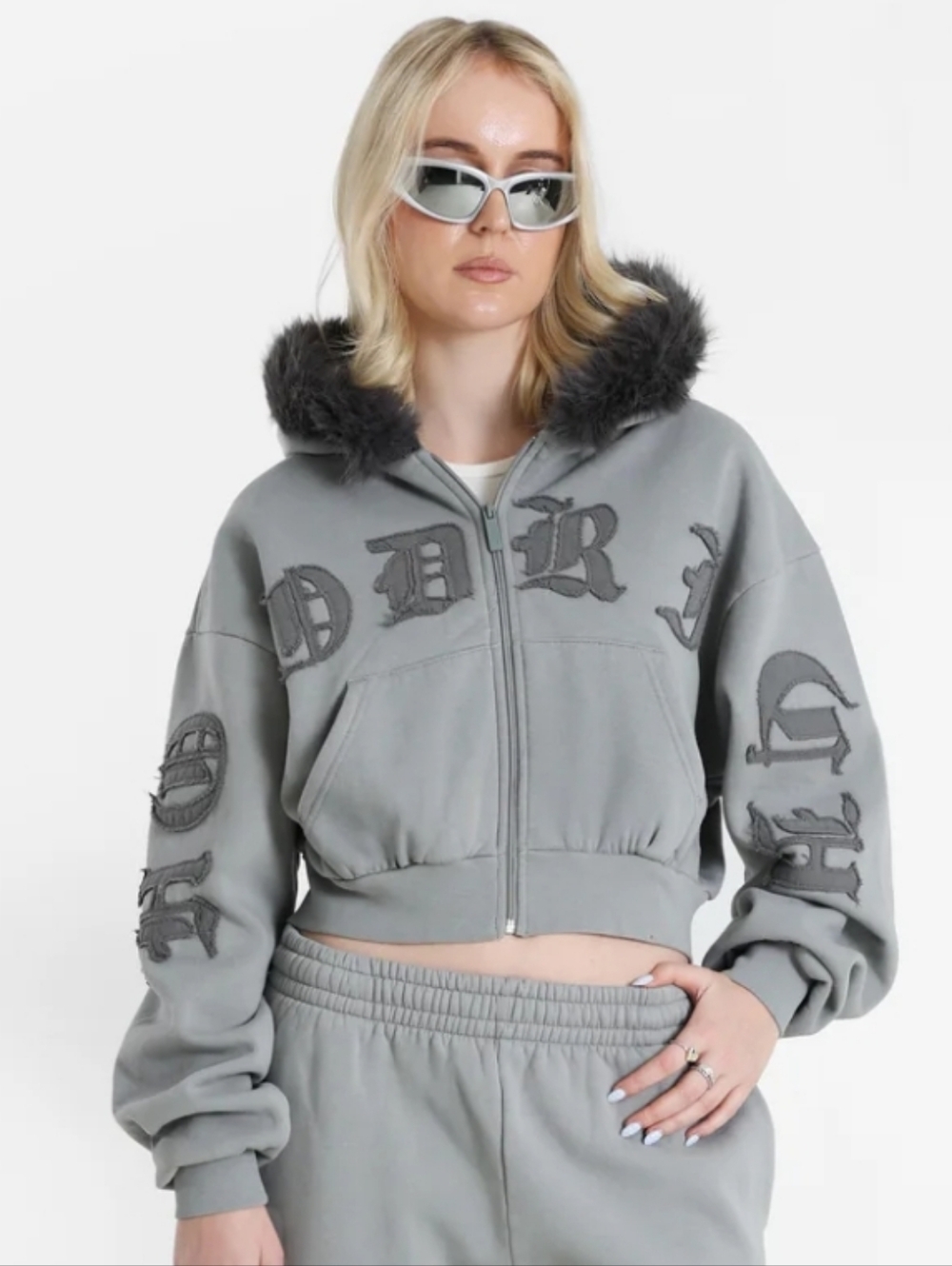 Drea Faux Fur Cropped Jacket - Picture 4 of 4